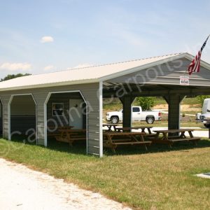 Pavilion with storage