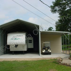 Carport with Storage and patio